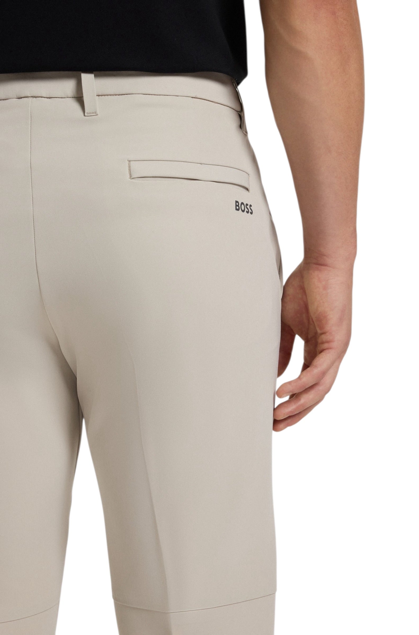 BOSS Slim-Fit T Commuter Trousers In Water-Repellent Stretch Fabric