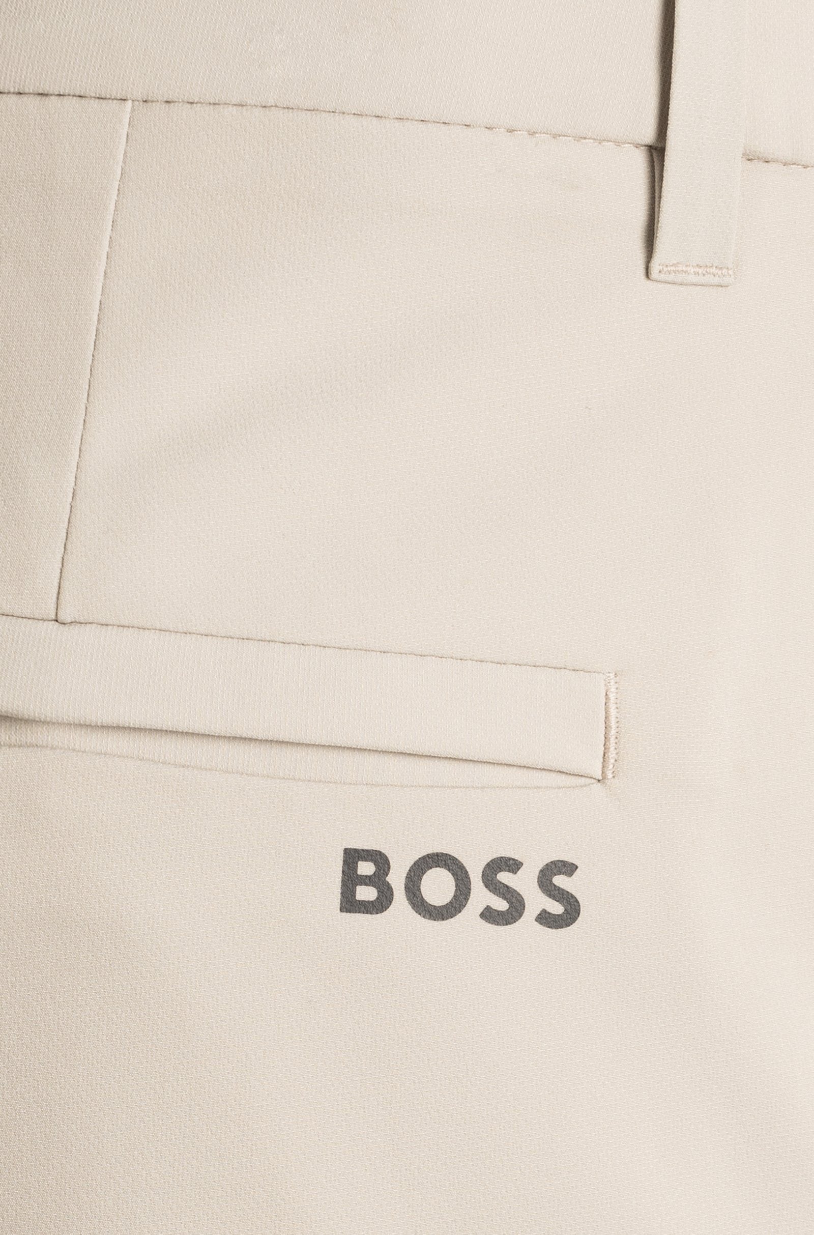 BOSS Slim-Fit T Commuter Trousers In Water-Repellent Stretch Fabric