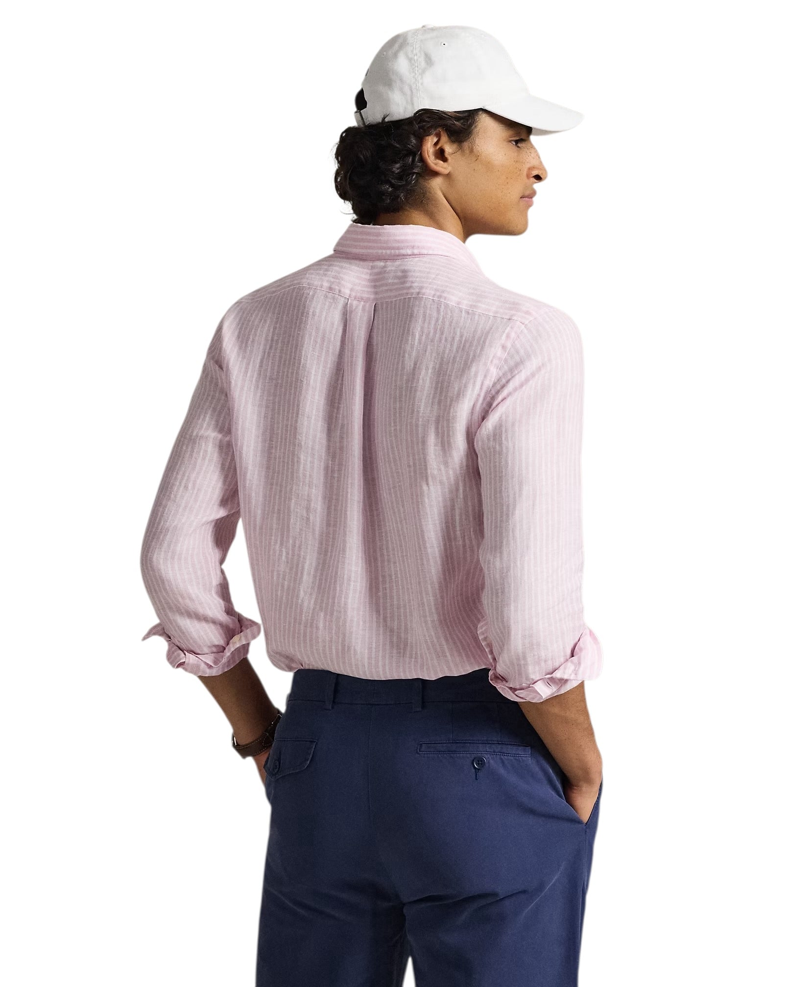 Polo Ralph Lauren Custom Fit Striped Linen Shirt