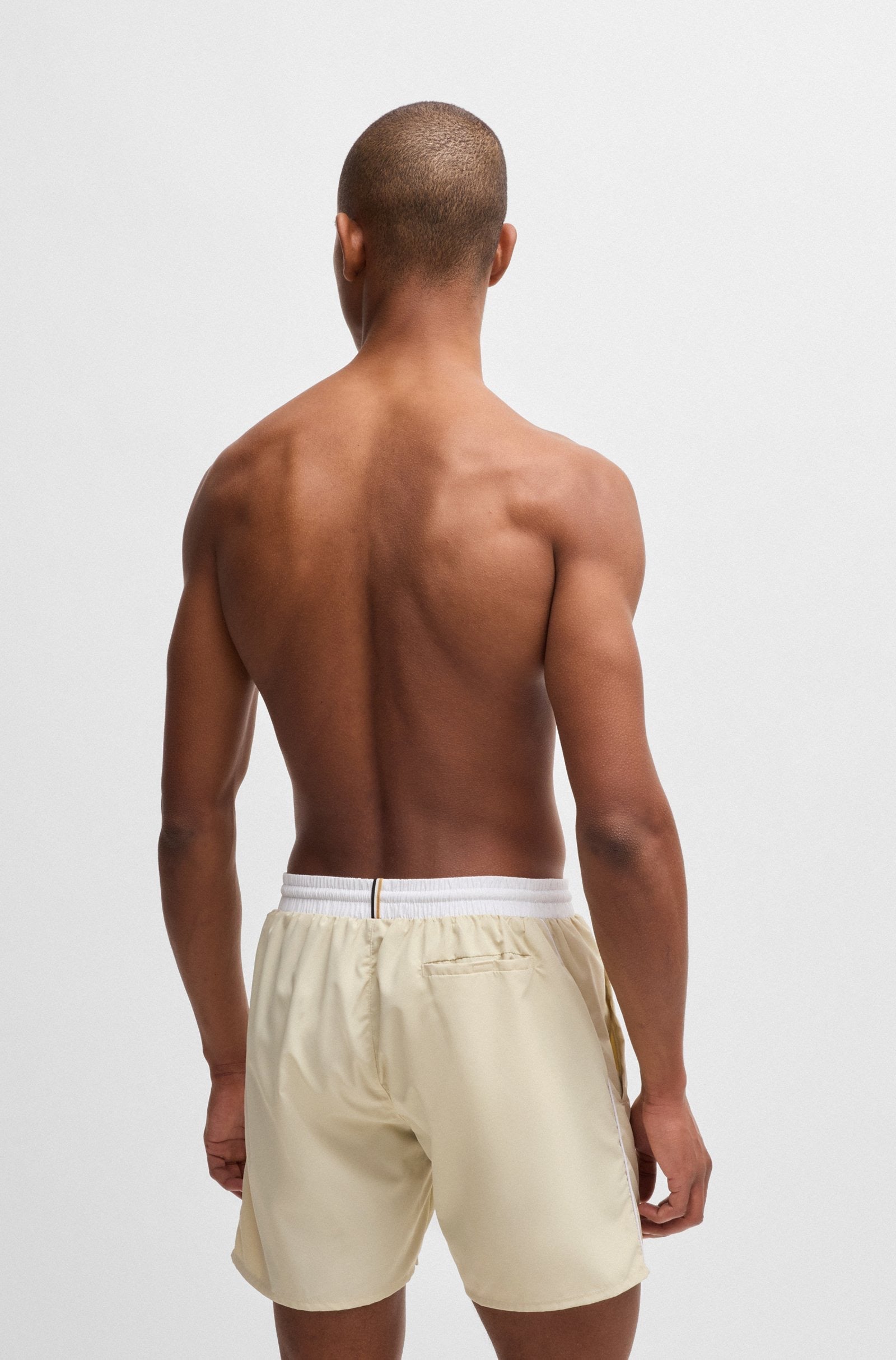 BOSS Starfish Quick-Drying Swim Shorts With Contrast Details
