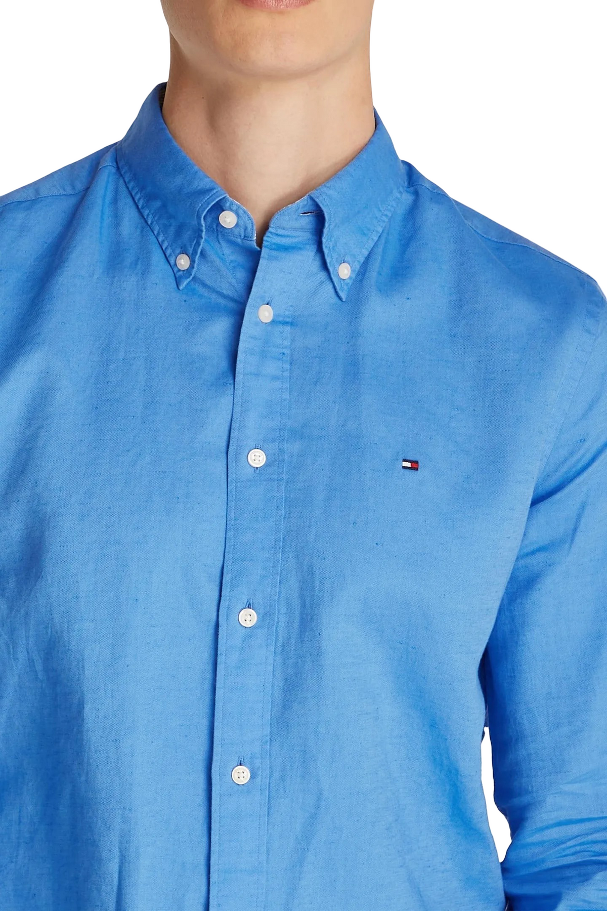 Tommy Hilfiger Regular Fit Linen Blend Shirt