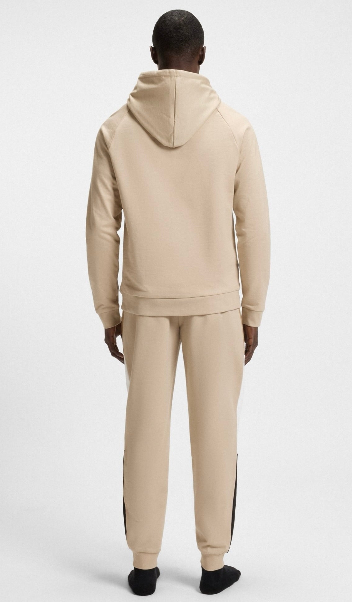 BOSS Iconic Regular-Fit Hoodie In Cotton Terry With Contrast Panels