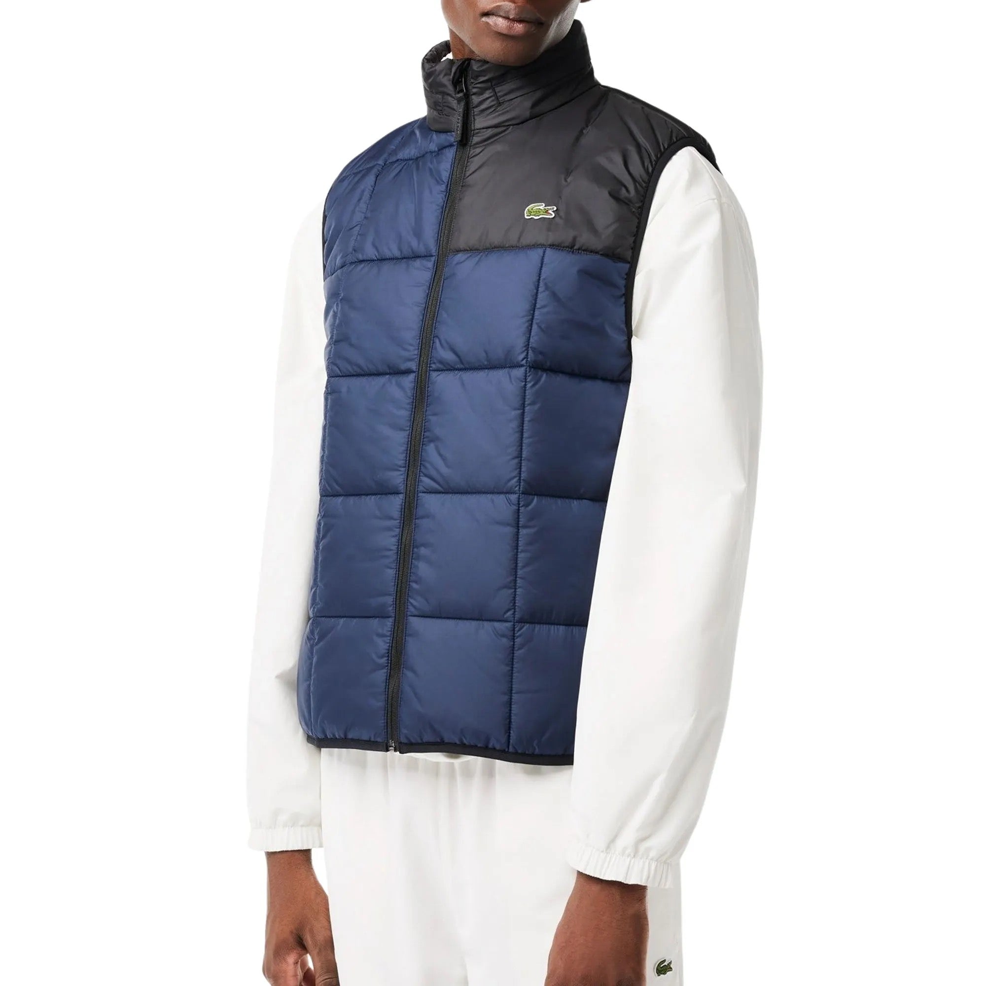Lacoste Water-Repellent Hooded Puffer Gilet