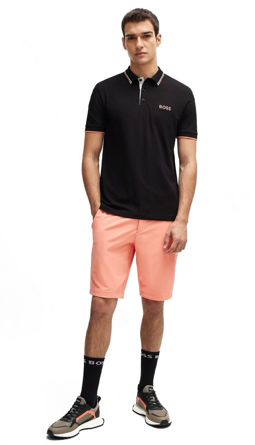 BOSS S_Commuter Slim-Fit Shorts In Water-Repellent Stretch Fabric