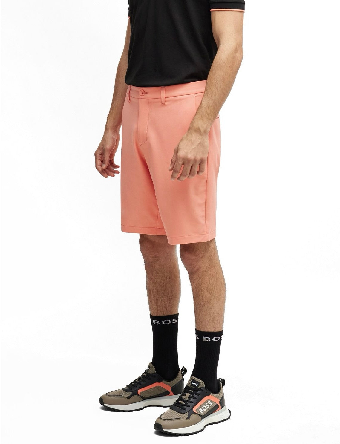 BOSS S_Commuter Slim-Fit Shorts In Water-Repellent Stretch Fabric