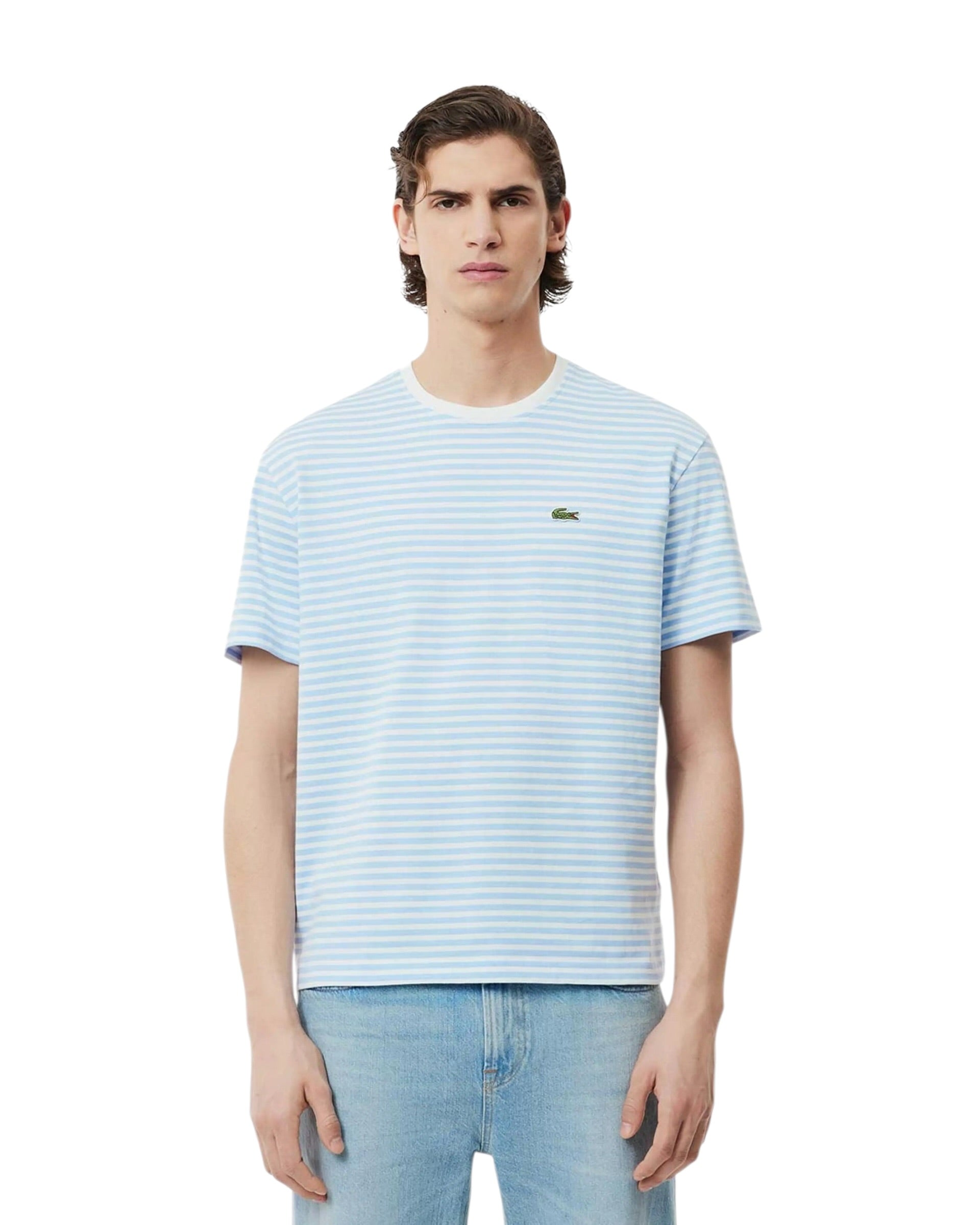 Lacoste Striped Heavy Cotton T-Shirt