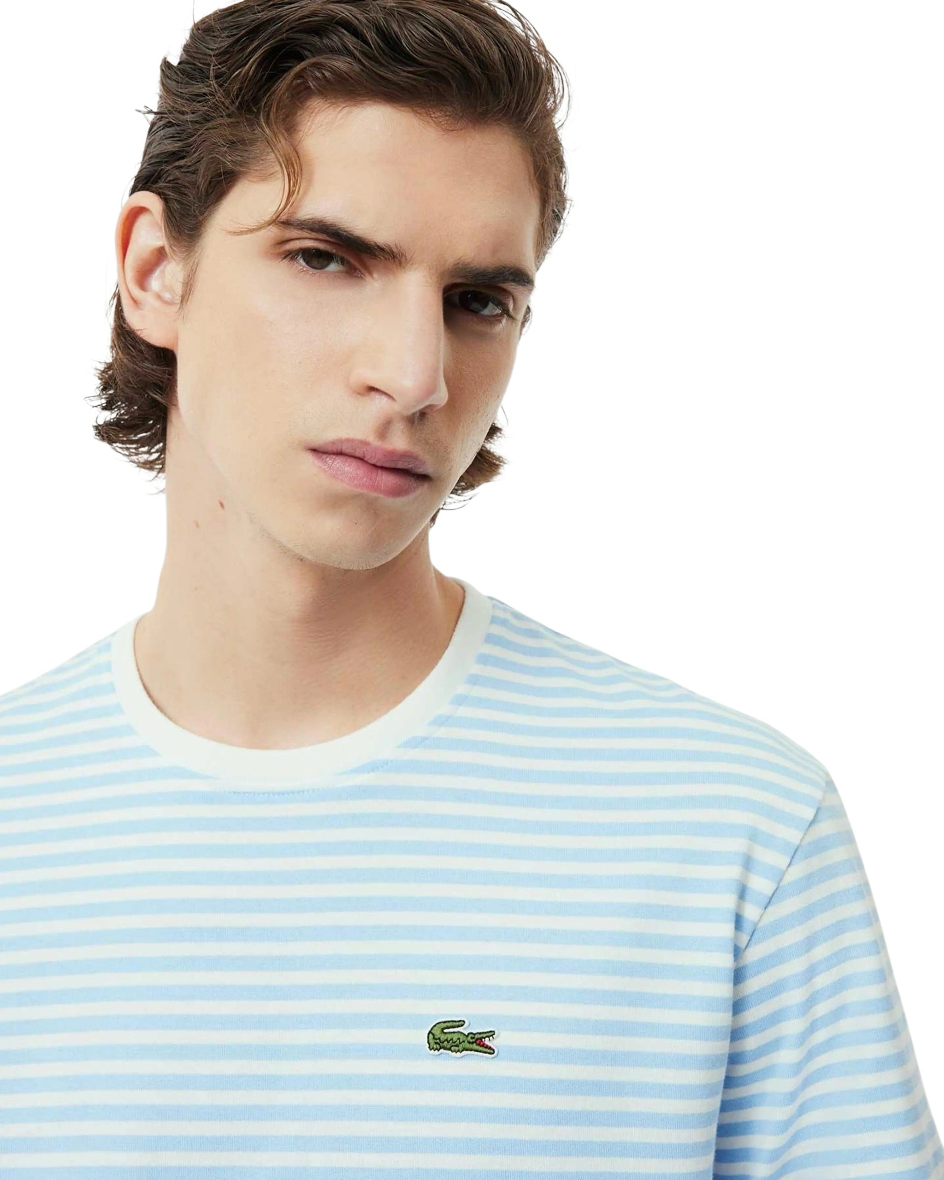 Lacoste Striped Heavy Cotton T-Shirt