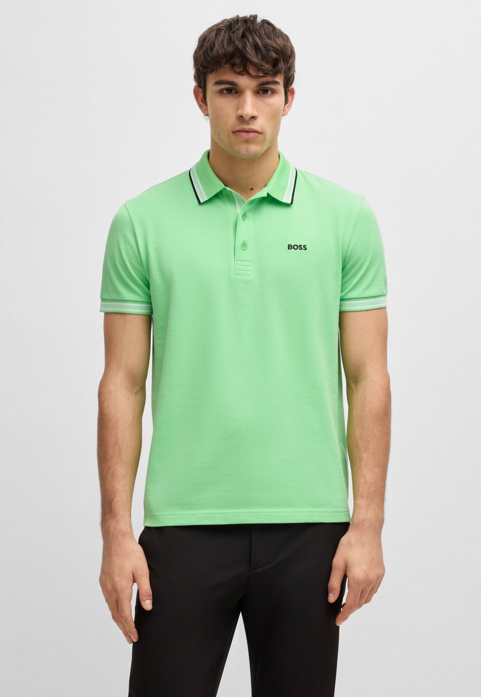 BOSS Paddy Polo Shirt In Cotton Piqué With Logo Undercollar