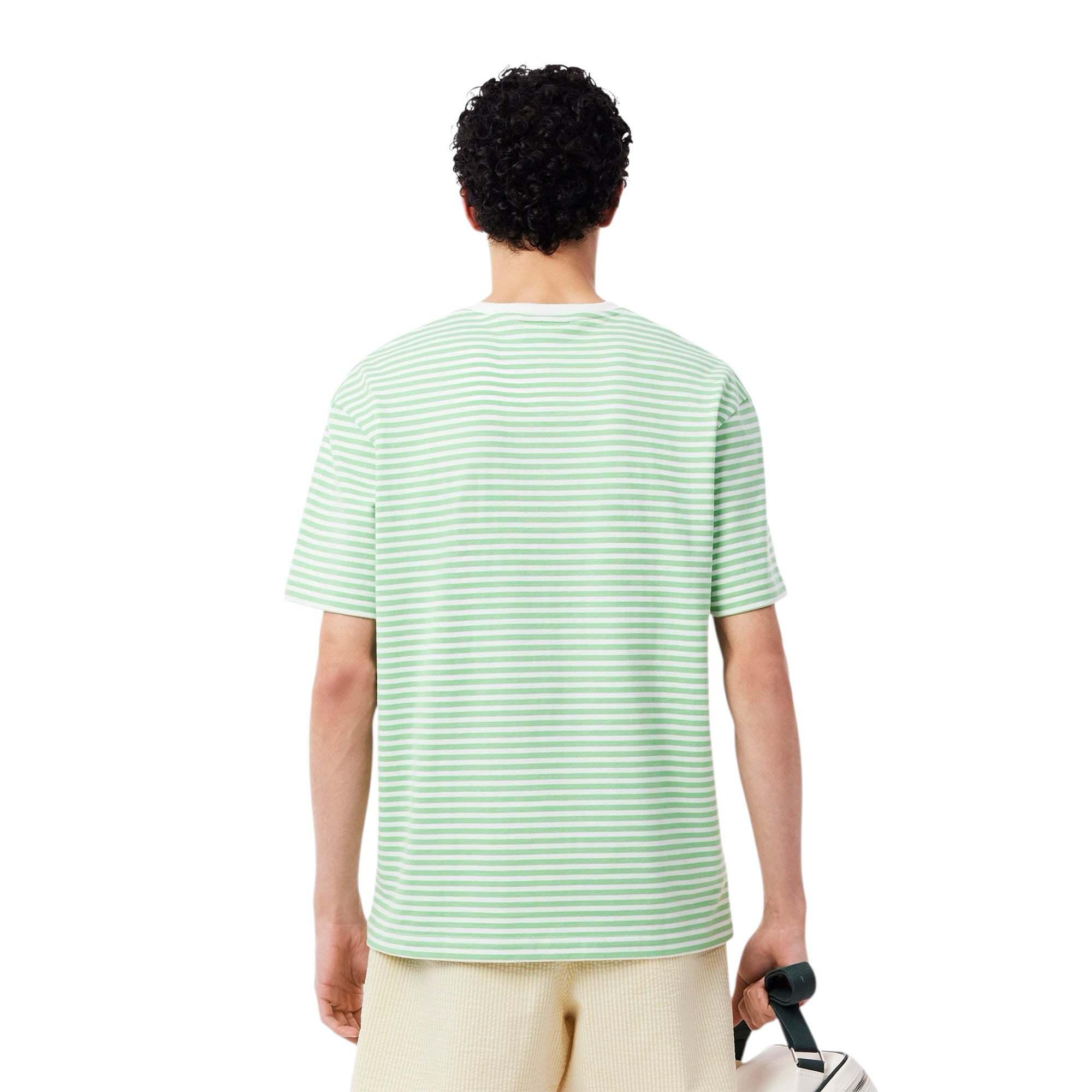 Lacoste Striped Heavy Cotton T-Shirt