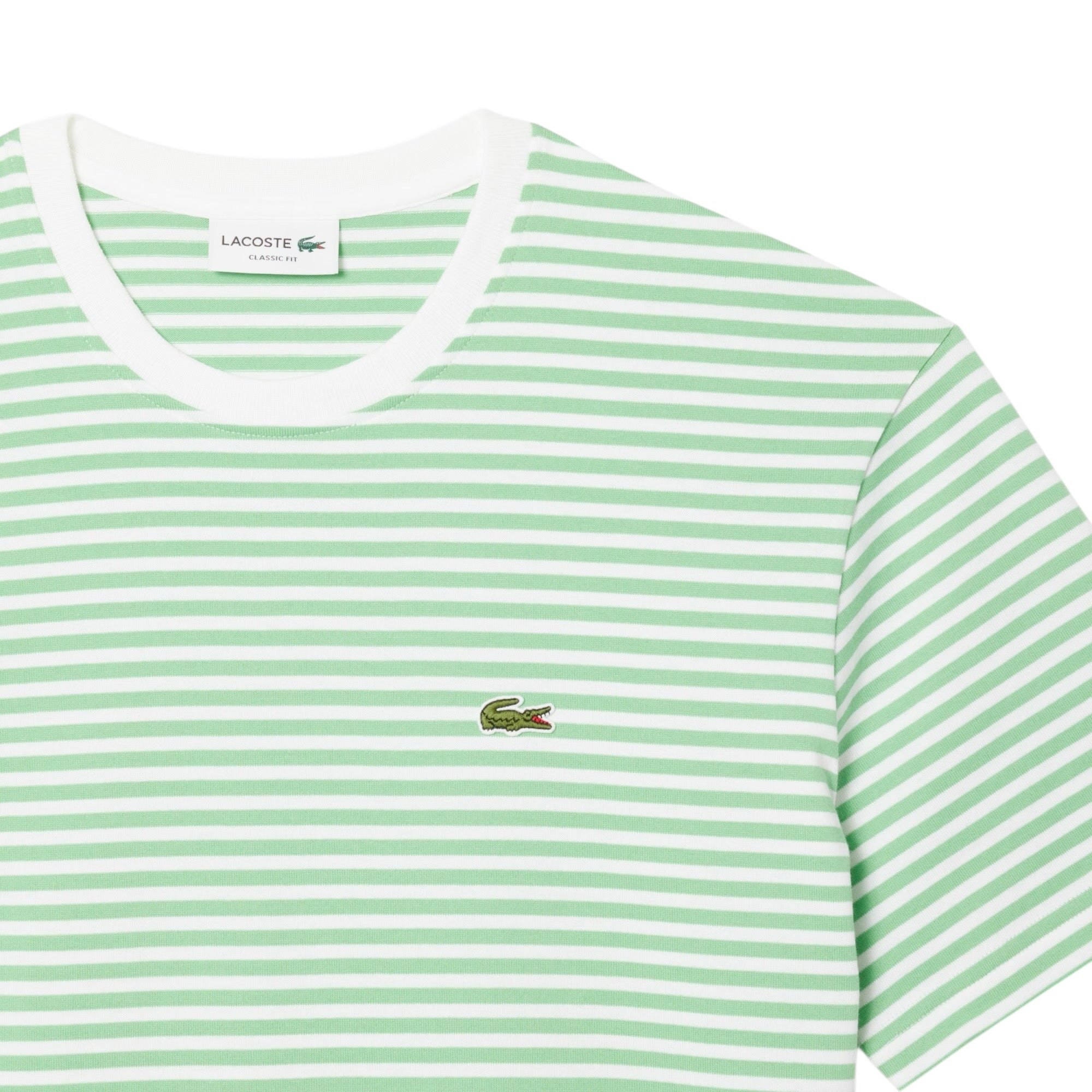 Lacoste Striped Heavy Cotton T-Shirt