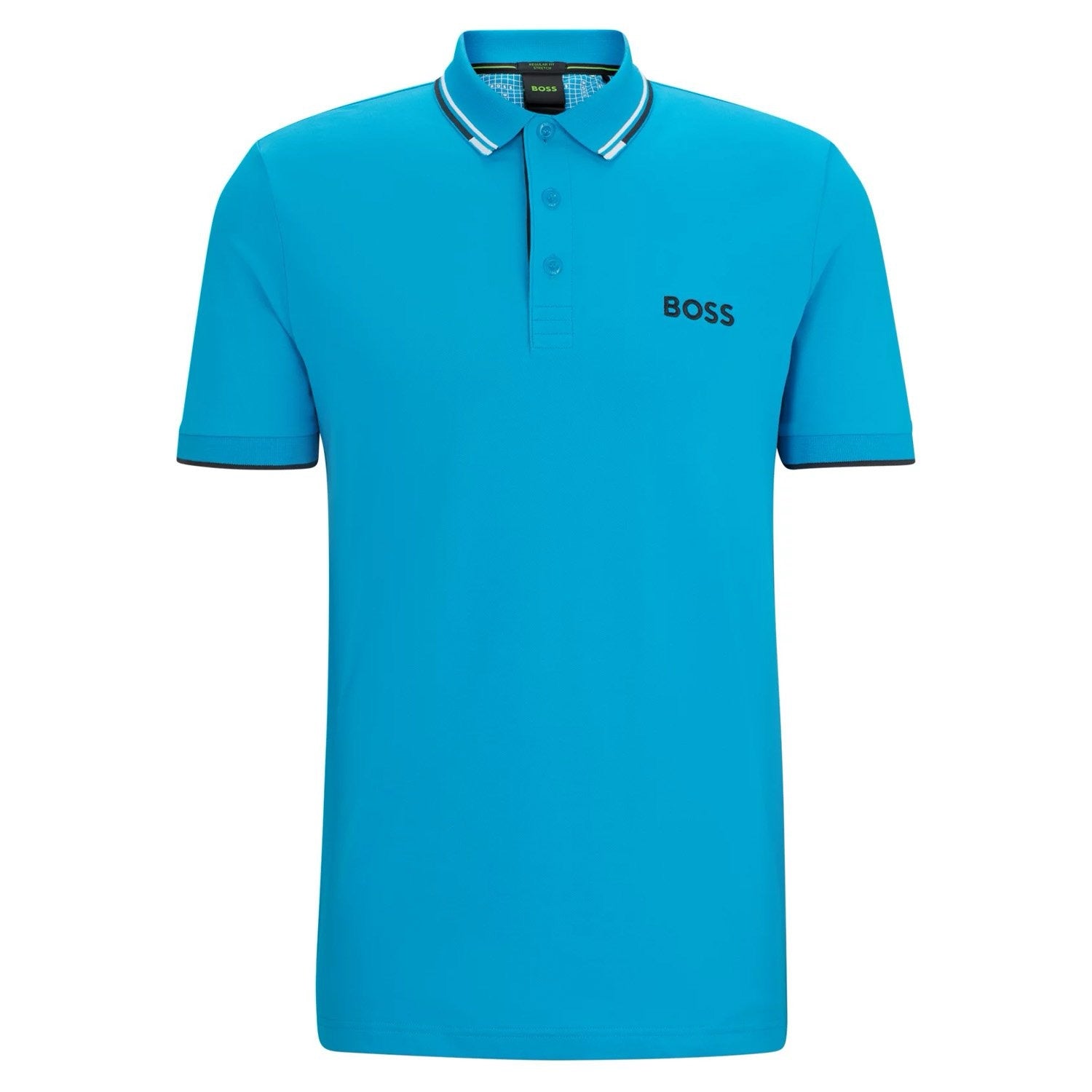 BOSS Paddy Pro Cotton Blend Polo Shirt With Contrast Logos