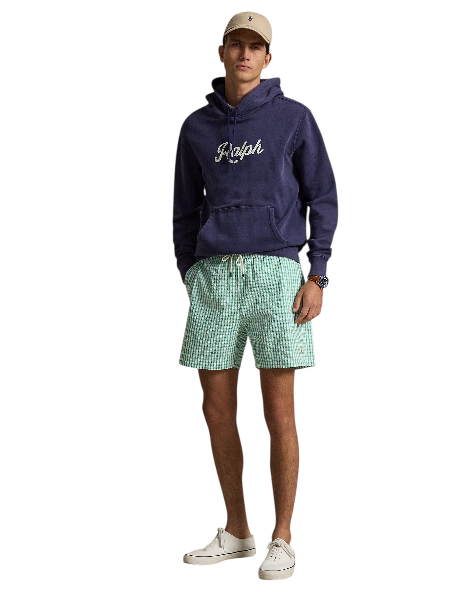 Polo Ralph Lauren 14.5 cm Traveller Seersucker Gingham Swimming Trunk