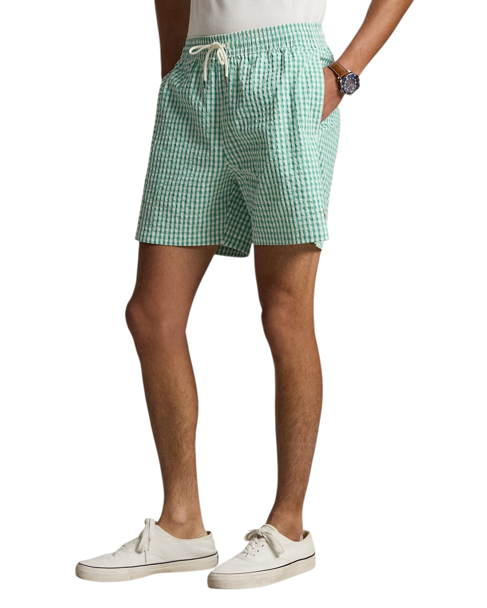 Polo Ralph Lauren 14.5 cm Traveller Seersucker Gingham Swimming Trunk