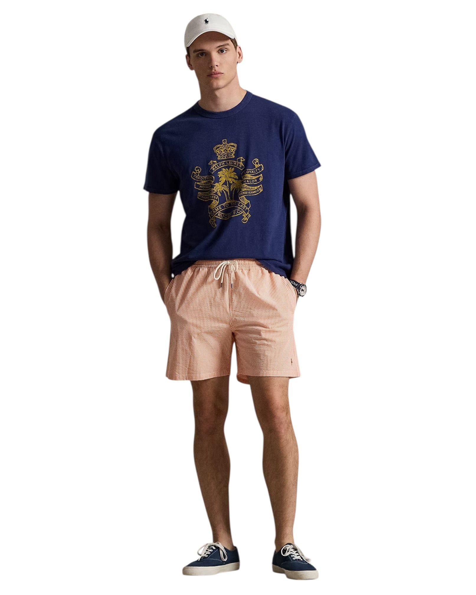 Polo Ralph Lauren 14.5 cm Traveller Seersucker Swimming Trunk