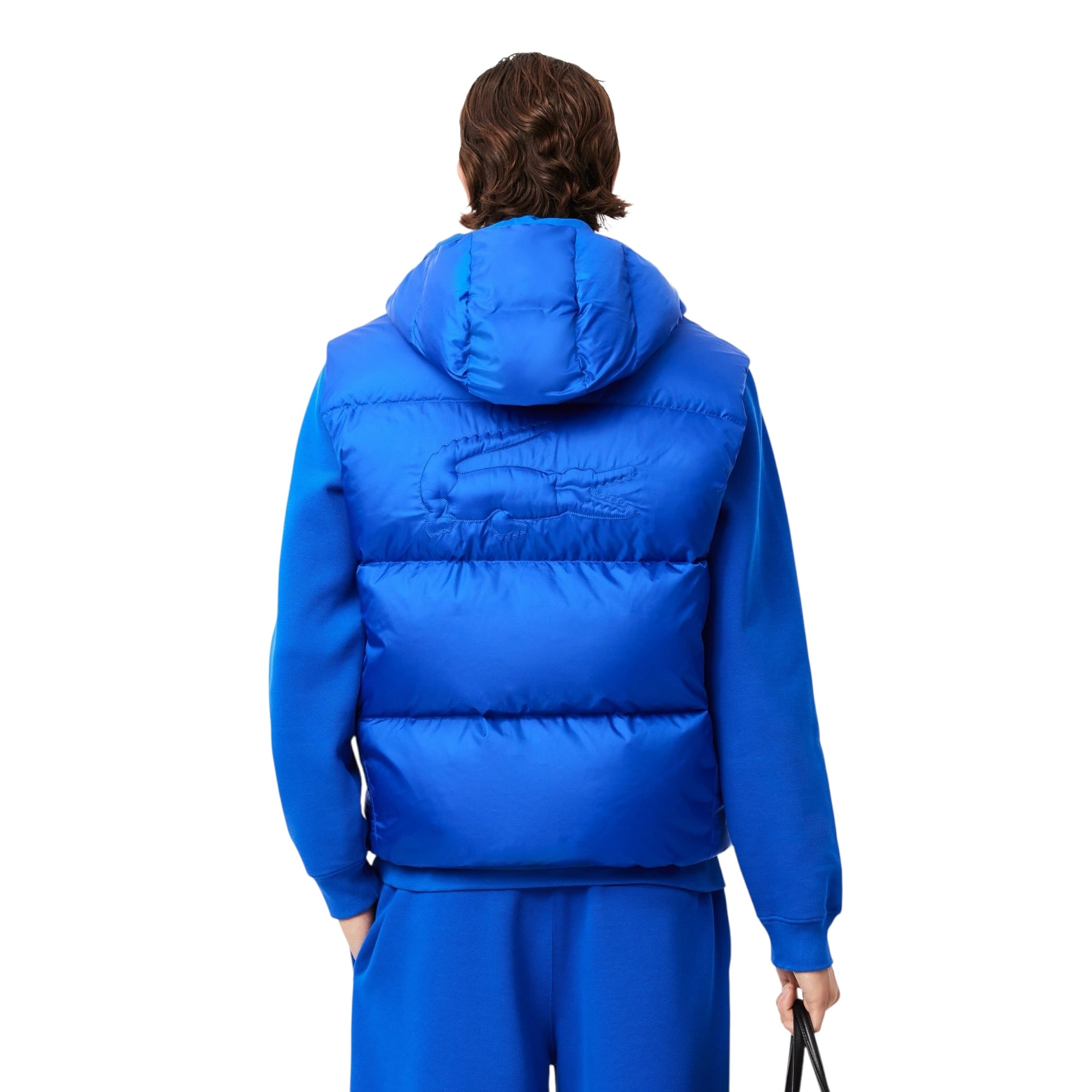 Lacoste Water-Repellent Hooded Puffer Vest