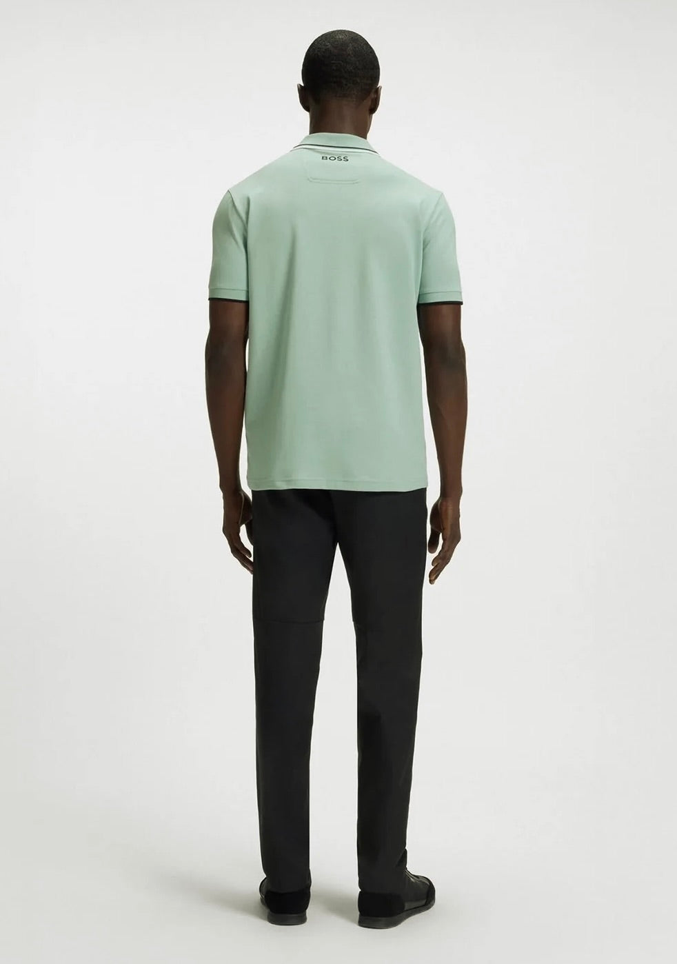BOSS Paddy Pro Cotton Blend Polo Shirt With Contrast Logos