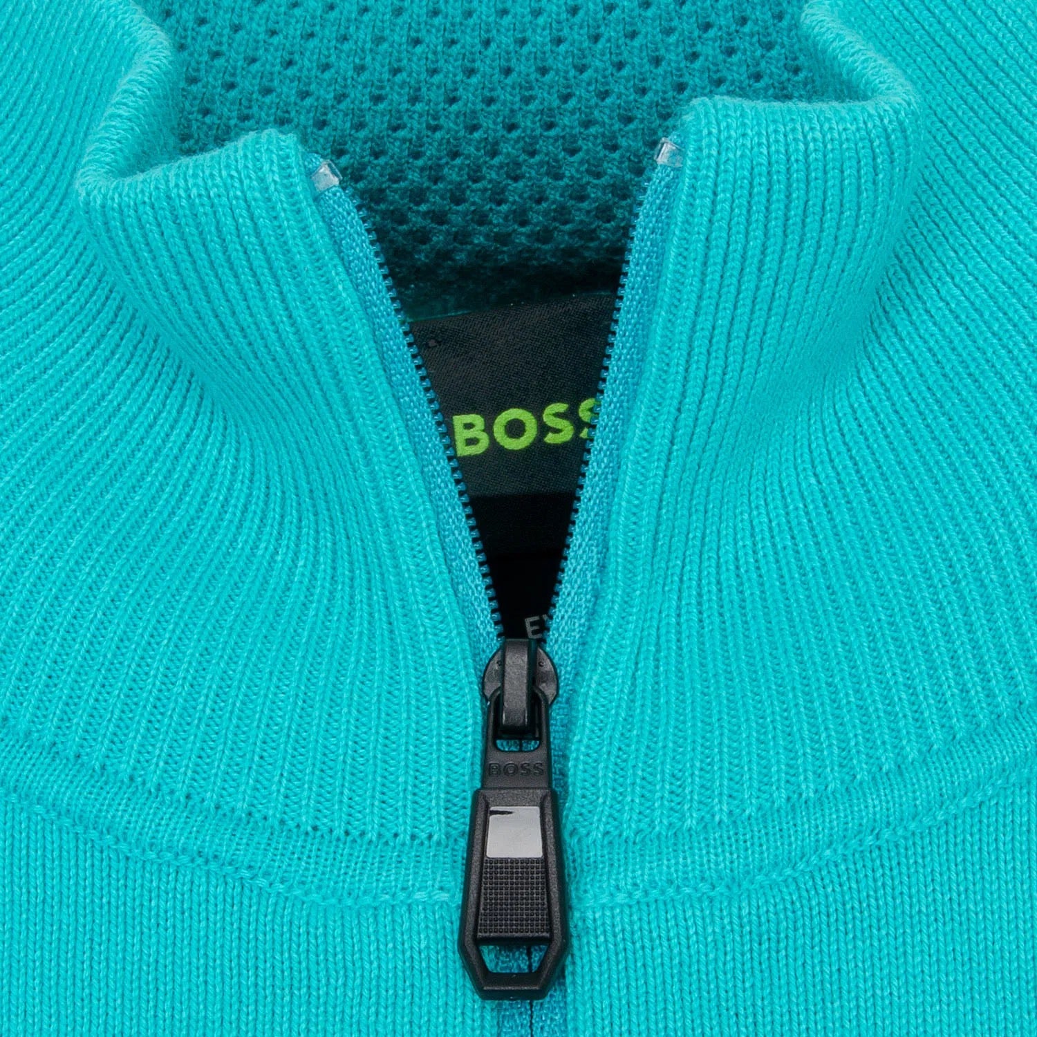 BOSS Ever-X_QZ Cotton Blend Regular Fit Sweater With Logo Print