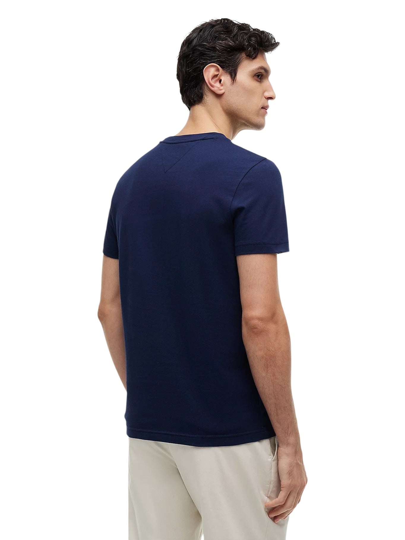 Tommy Hilfiger Logo Embroidery Slim Jersey T-Shirt