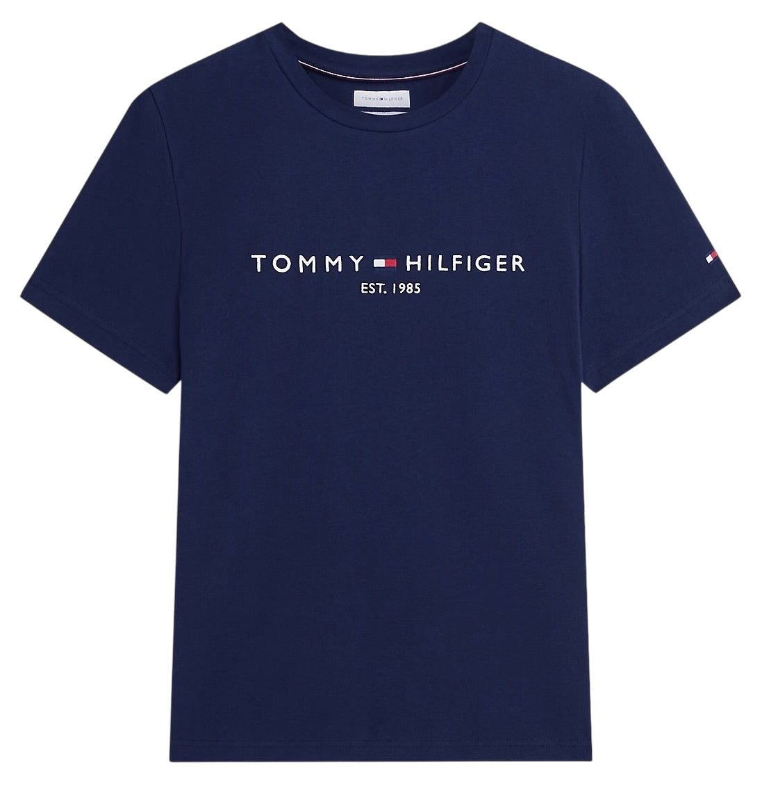 Tommy Hilfiger Logo Embroidery Slim Jersey T-Shirt
