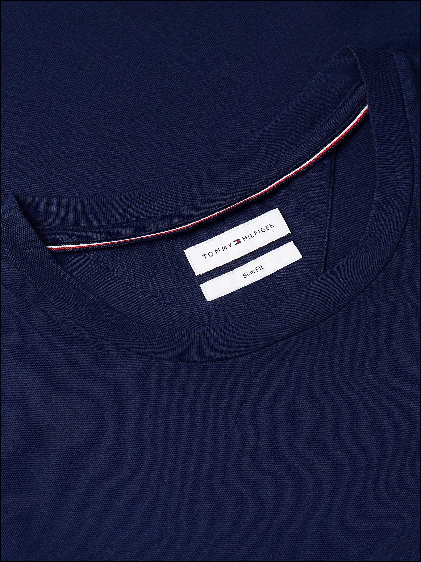 Tommy Hilfiger Logo Embroidery Slim Jersey T-Shirt