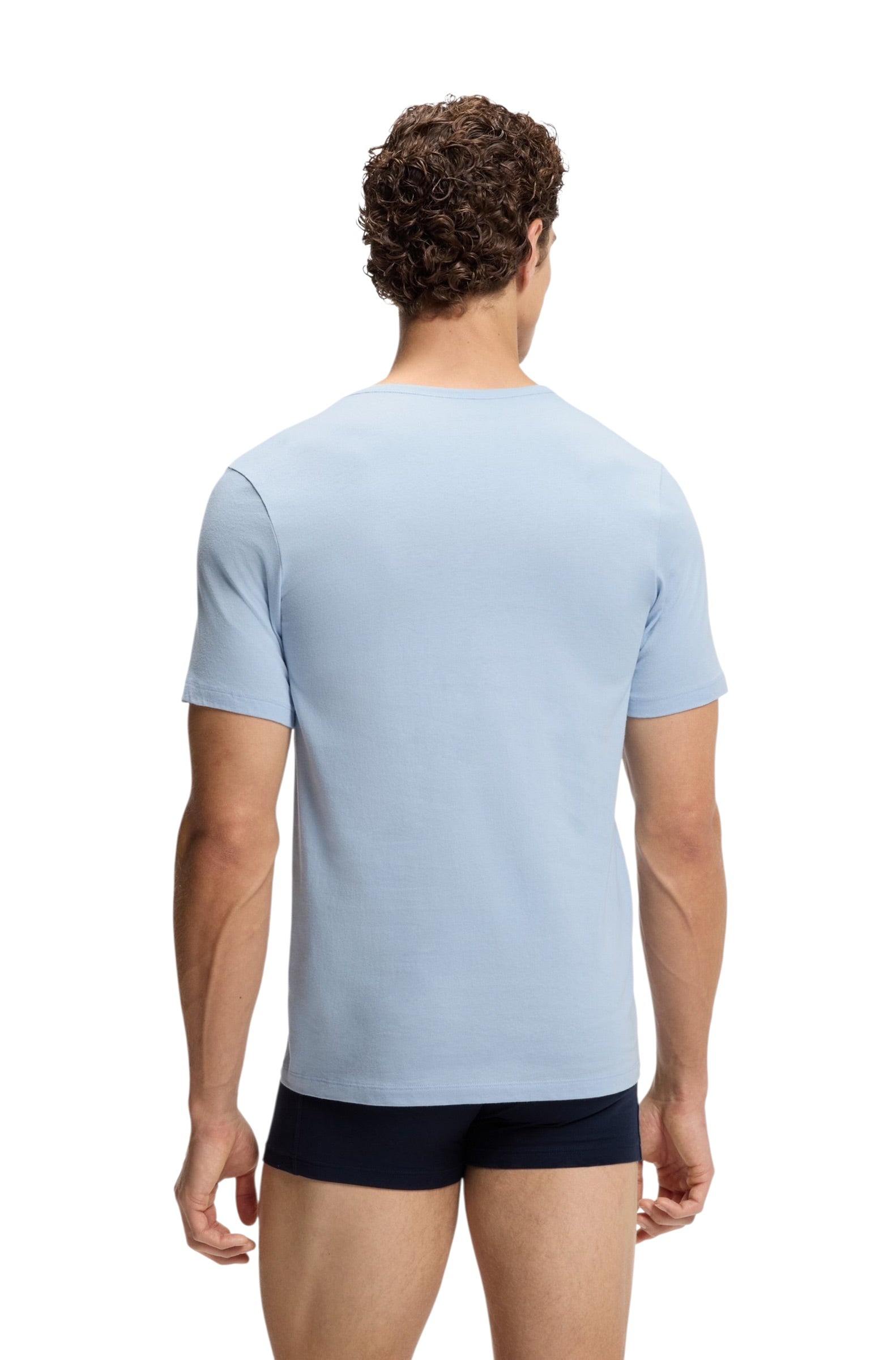BOSS Three-Pack Of Logo-Embroidered T-Shirts In Cotton