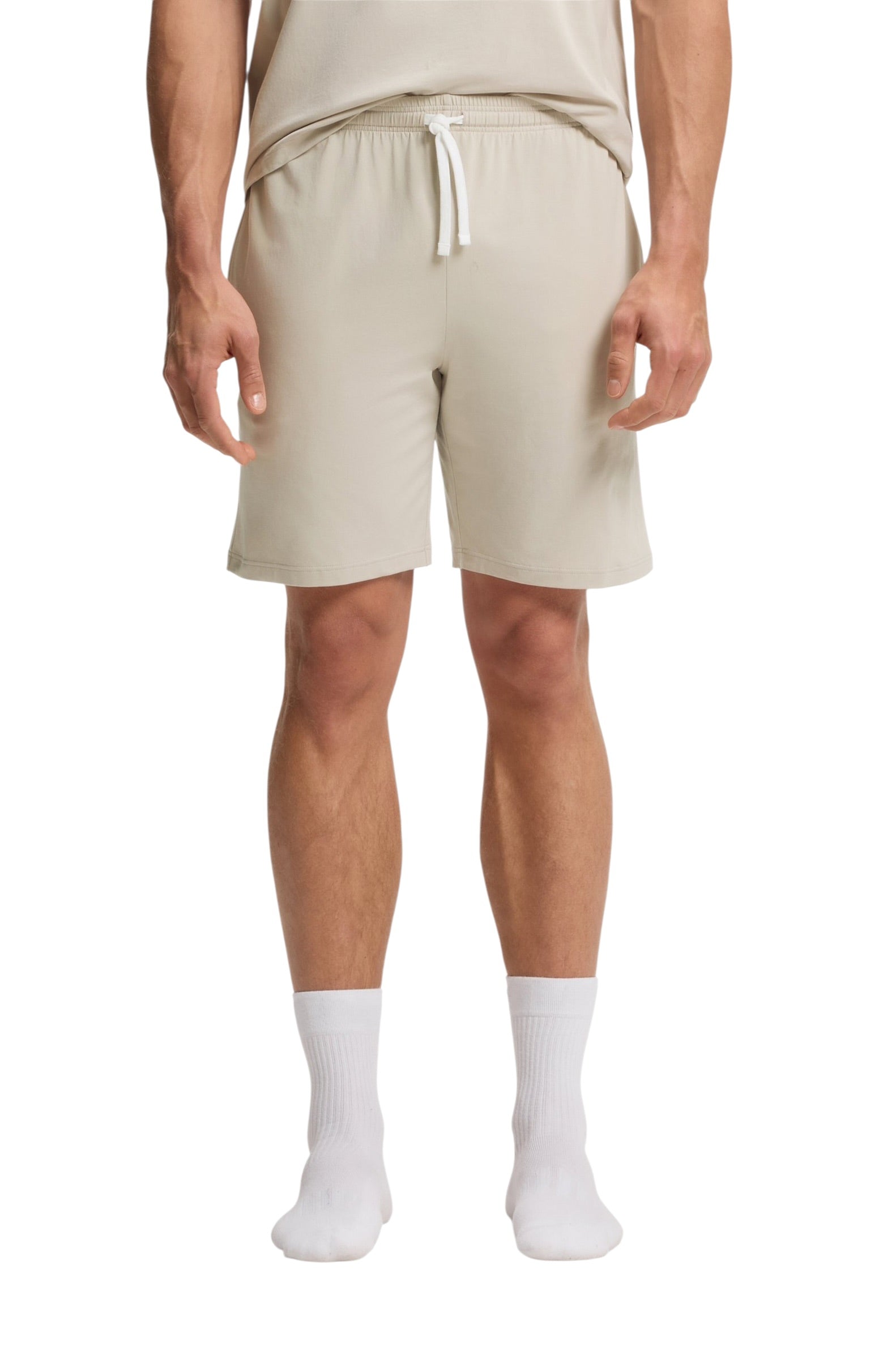 BOSS Stretch-Cotton Shorts With Embroidered Logo