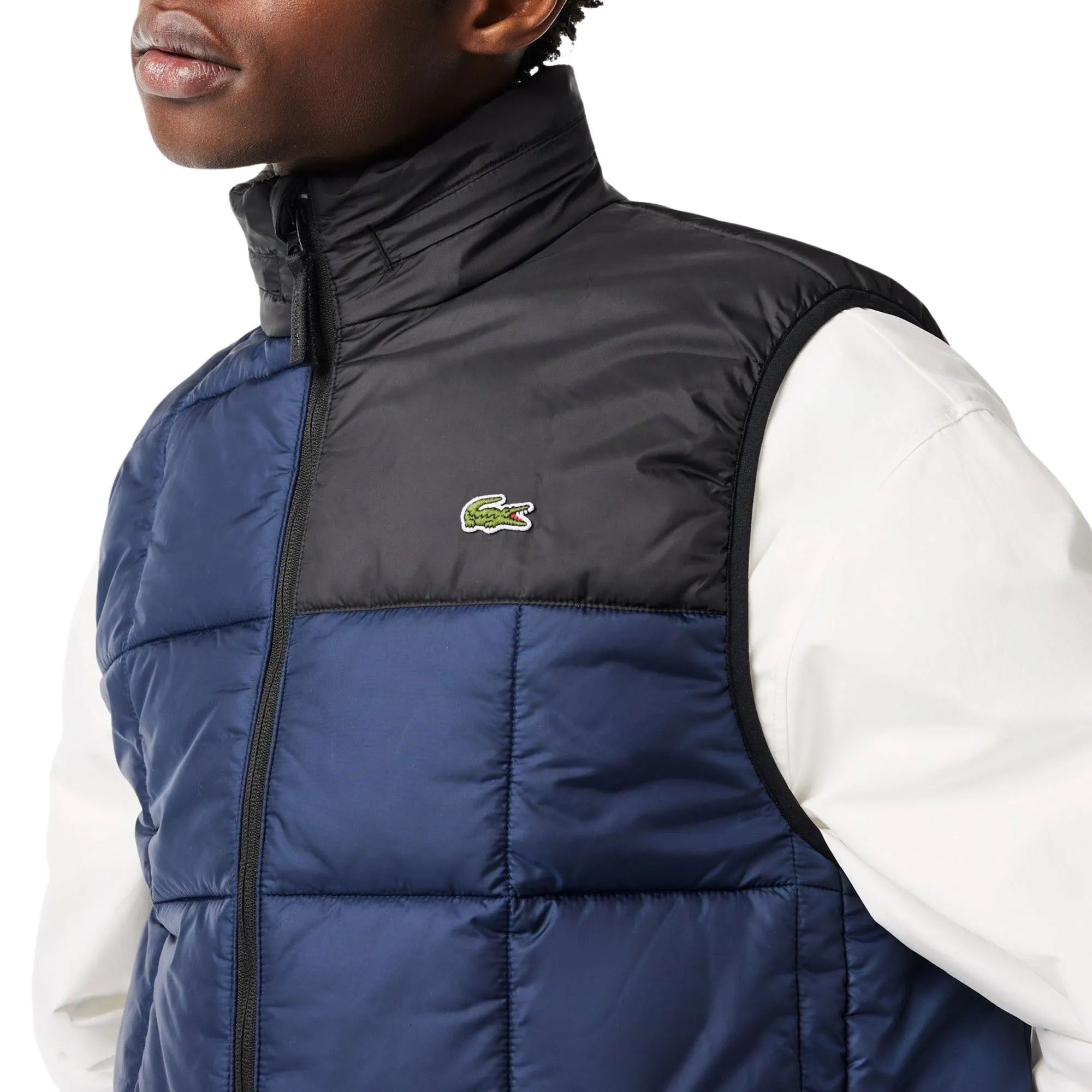 Lacoste Water-Repellent Hooded Puffer Gilet
