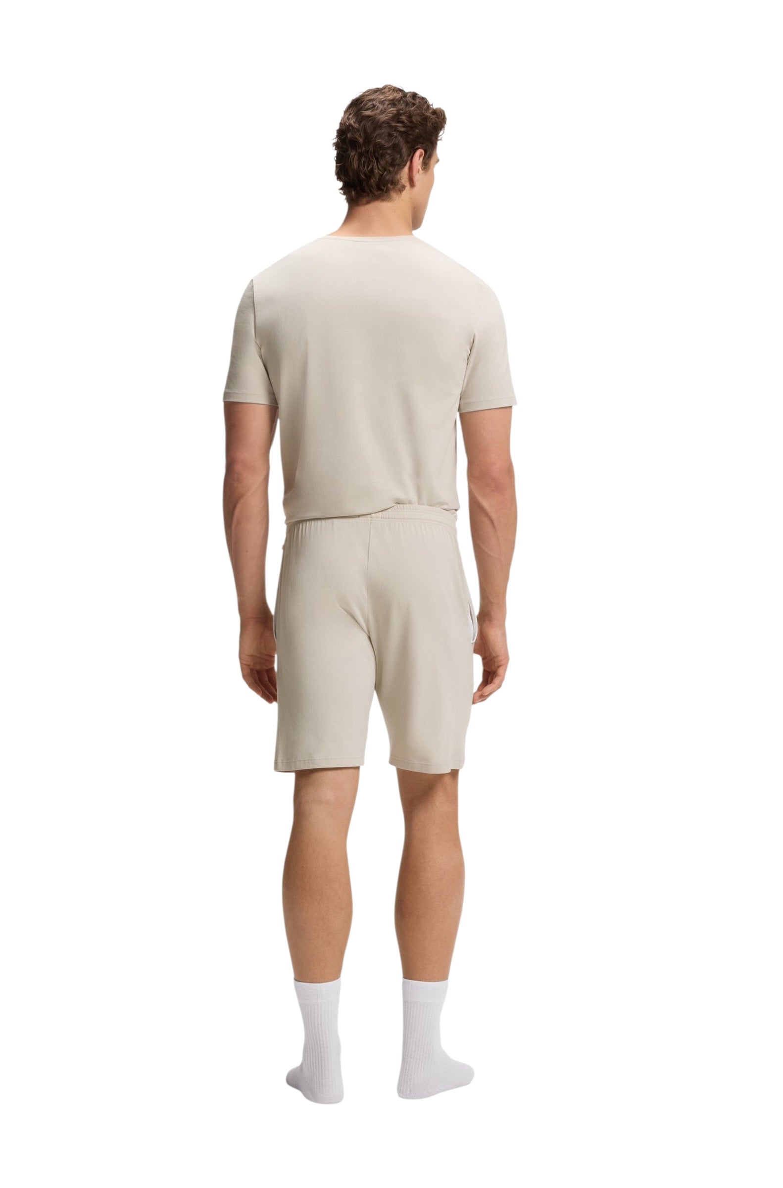 BOSS Stretch-Cotton Shorts With Embroidered Logo