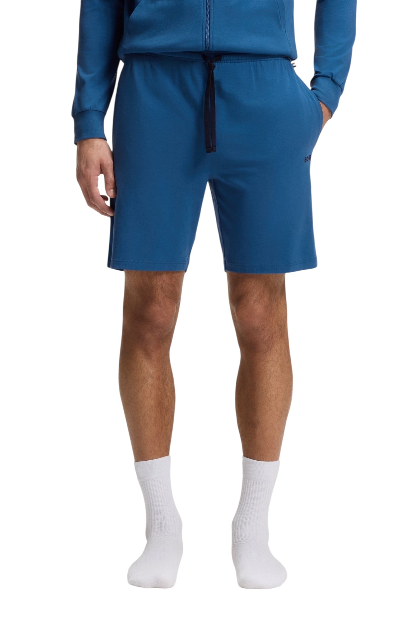 BOSS Stretch-Cotton Shorts With Embroidered Logo