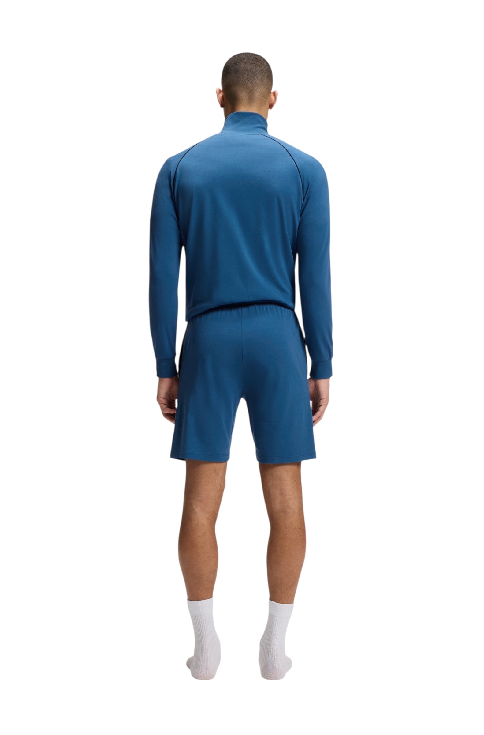 BOSS Stretch-Cotton Shorts With Embroidered Logo