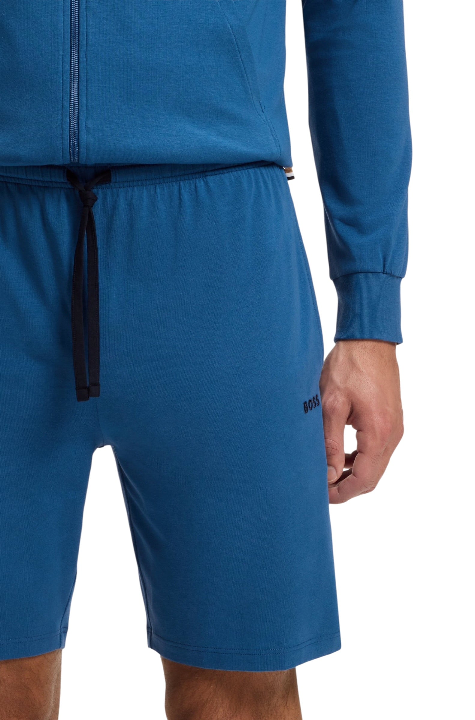 BOSS Stretch-Cotton Shorts With Embroidered Logo