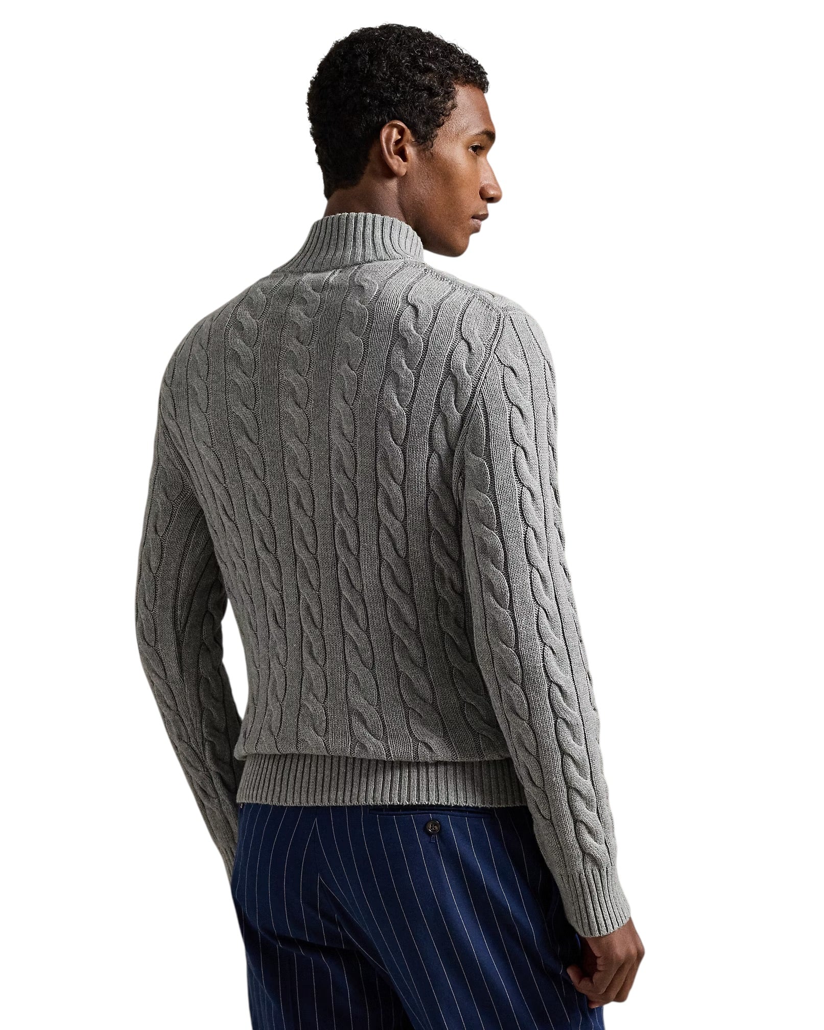 Polo Ralph Lauren Cable Knit Cotton Quarter-Zip Jumper