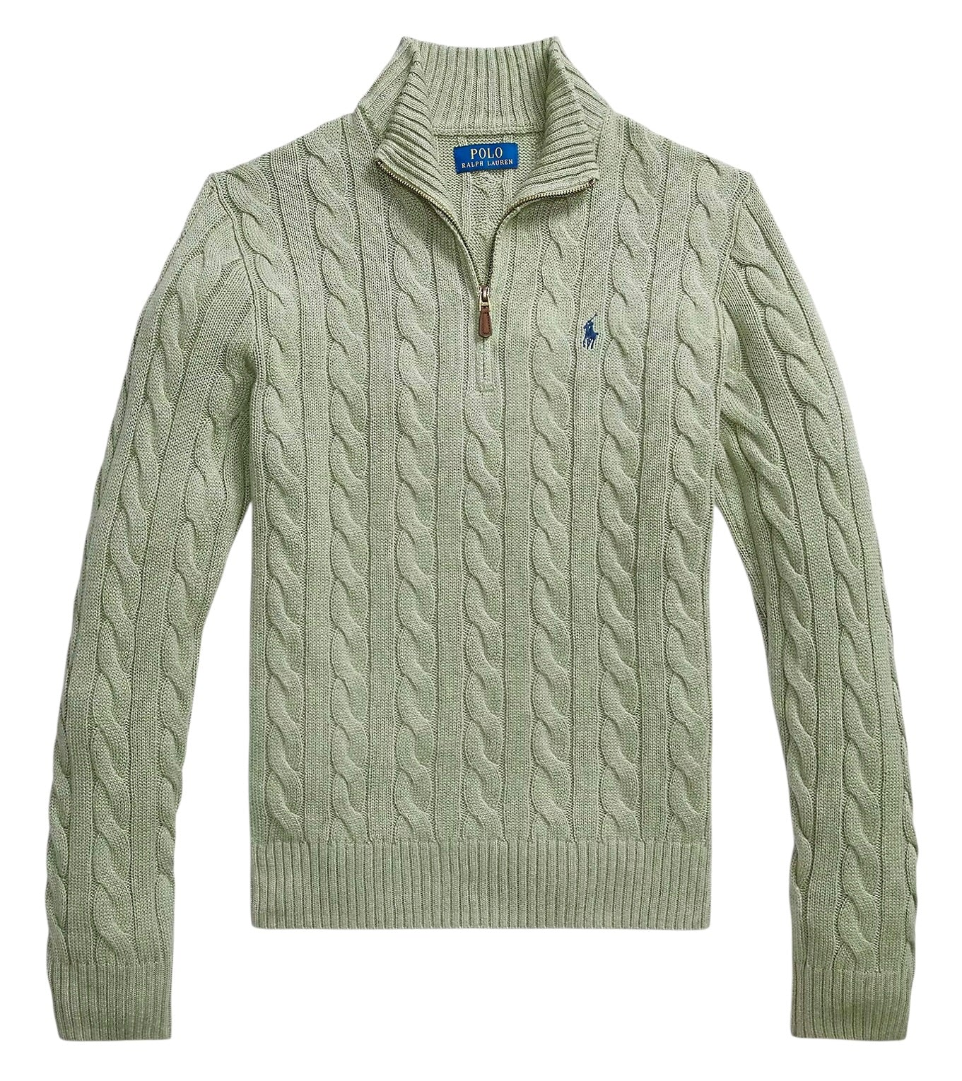 Polo Ralph Lauren Cable Knit Cotton Quarter-Zip Jumper