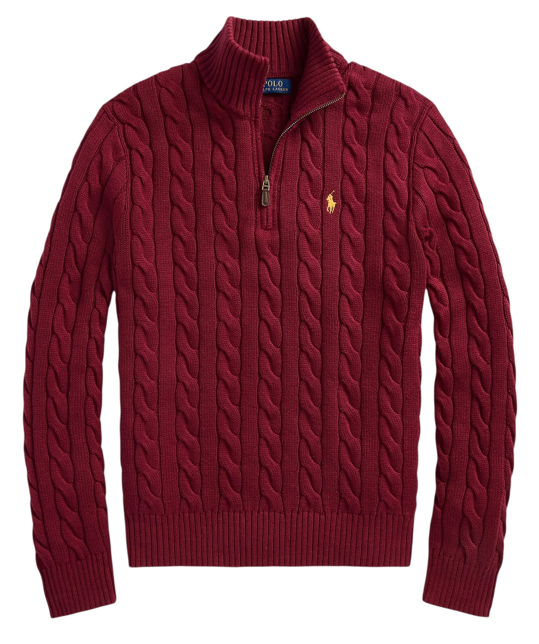 Polo Ralph Lauren Cable Knit Cotton Quarter-Zip Jumper