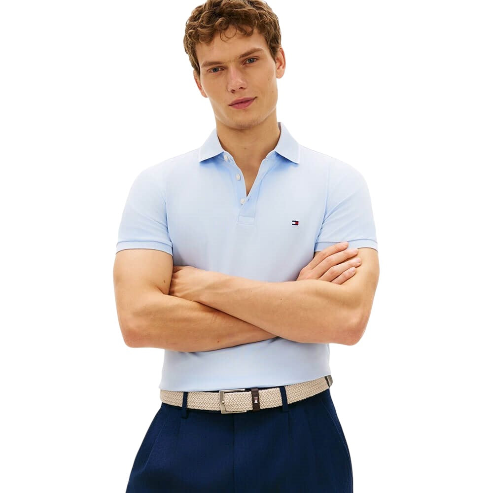Tommy Hilfiger Mens Liquid Cotton Slim Tipped Polo Shirt