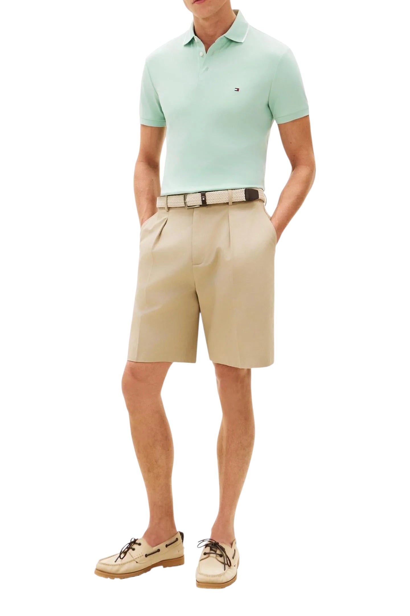 Tommy Hilfiger Mens Liquid Cotton Slim Tipped Polo Shirt