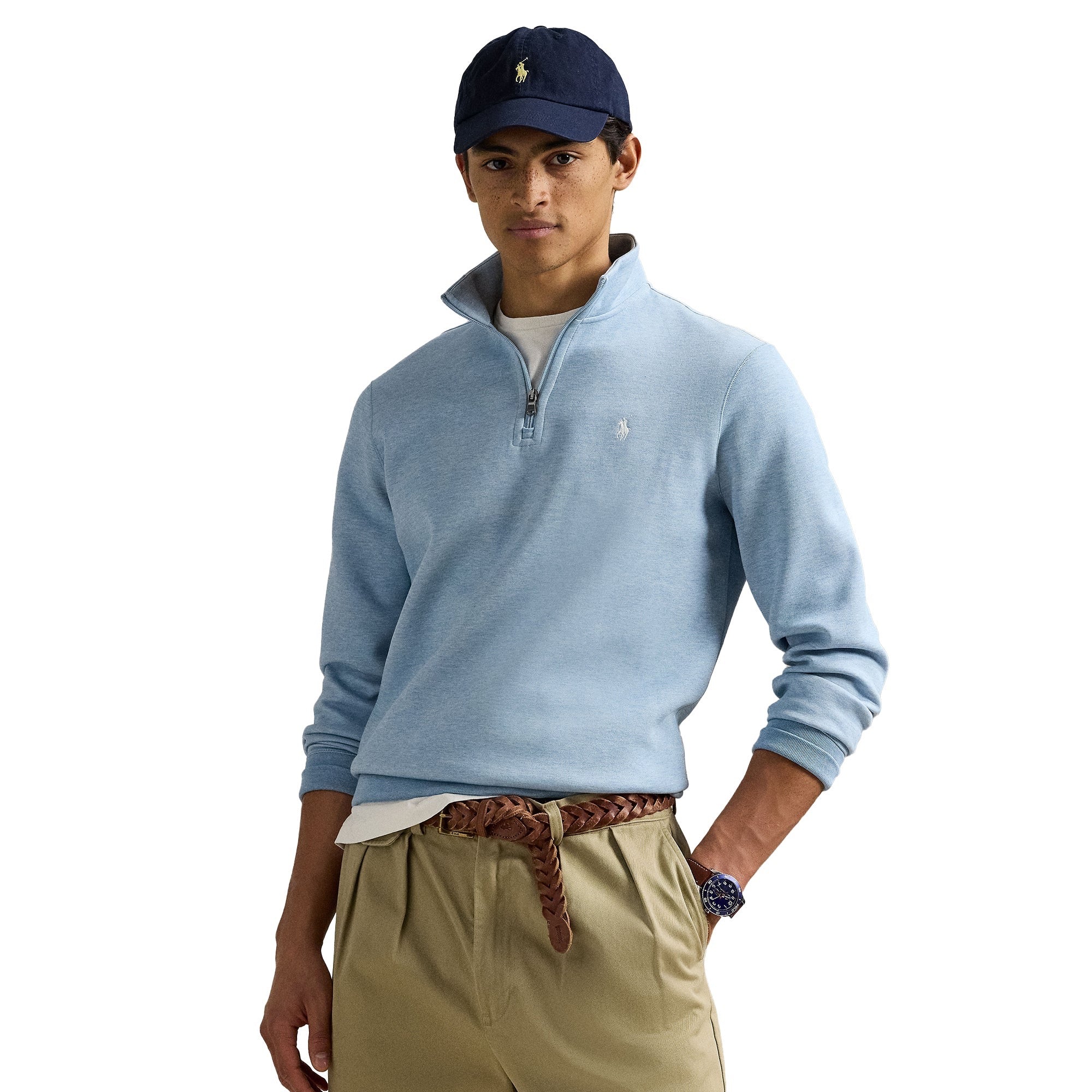 Polo Ralph Lauren Double-Knit Quarter-Zip Pullover