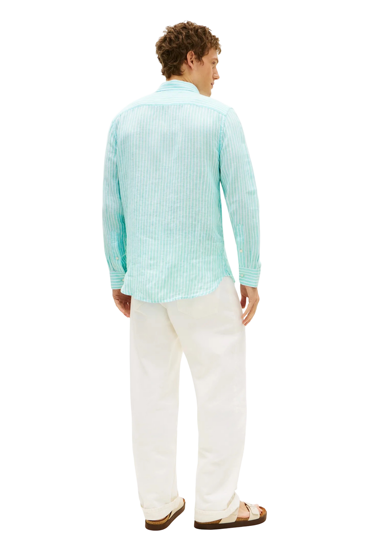 Tommy Hilfiger Regular Fit Bengal Stripe Pure Linen Shirt