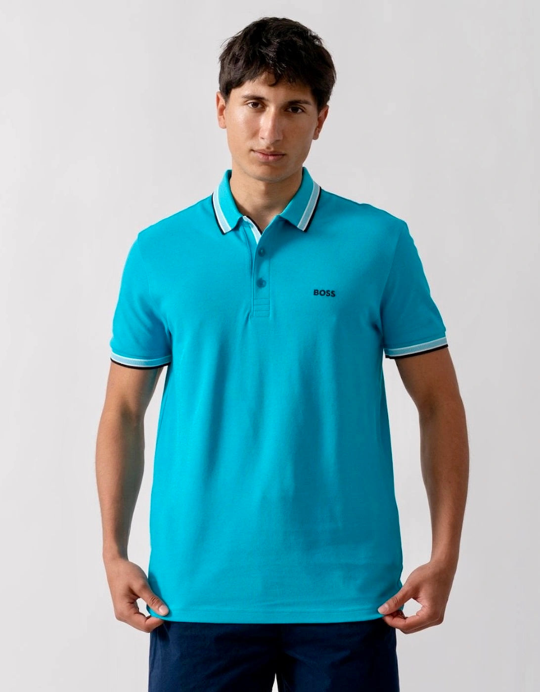 BOSS Paddy Polo Shirt In Cotton Piqué With Logo Undercollar