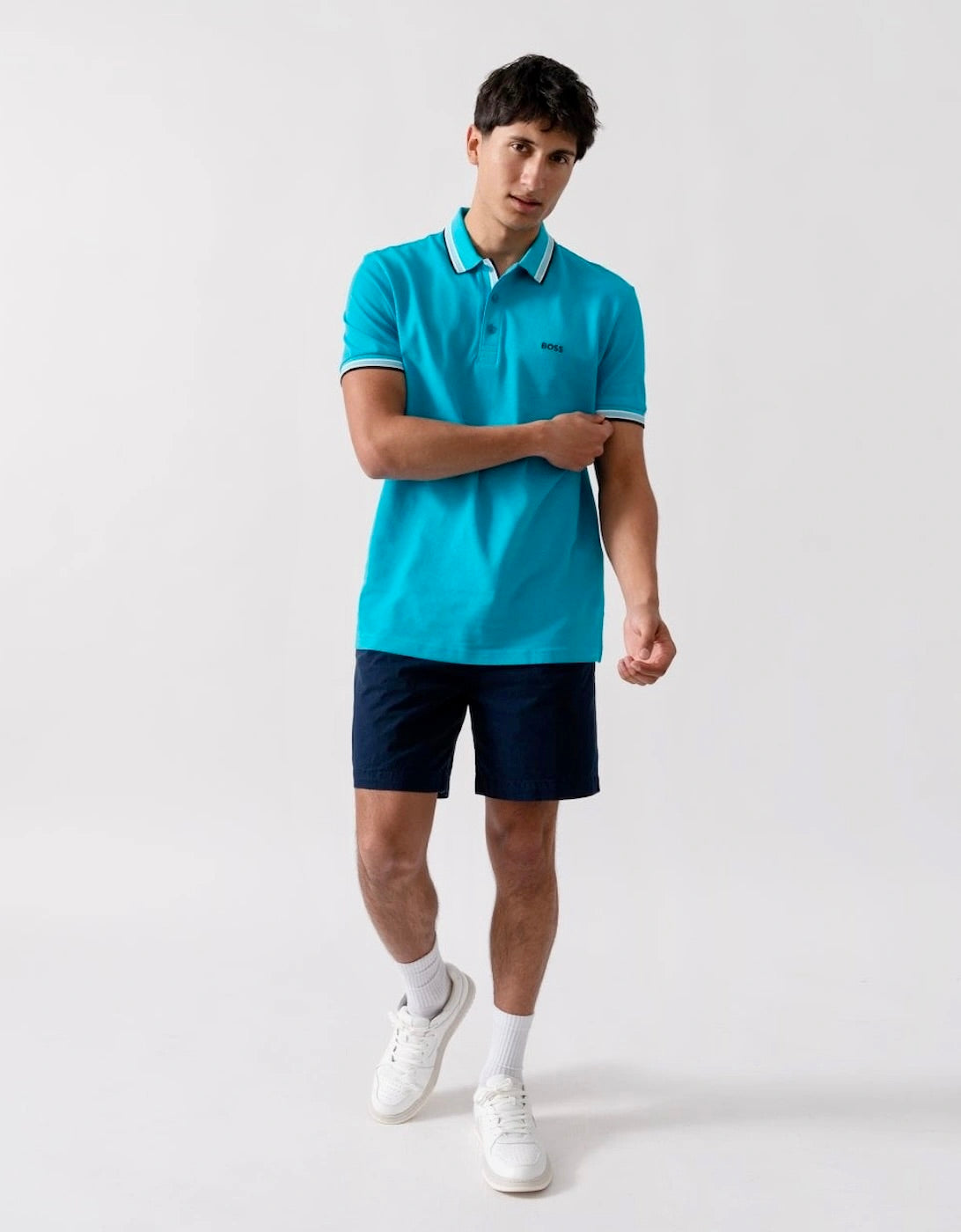 BOSS Paddy Polo Shirt In Cotton Piqué With Logo Undercollar
