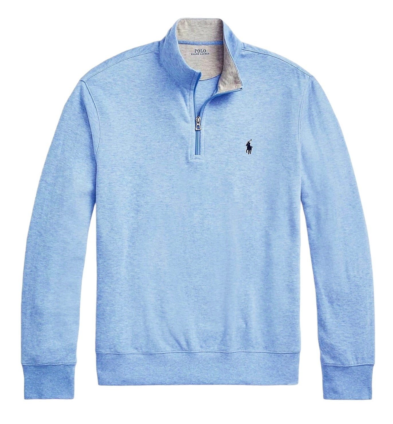 POLO RALPH LAUREN LUXURY JERSEY QUARTER-ZIP PULLOVER