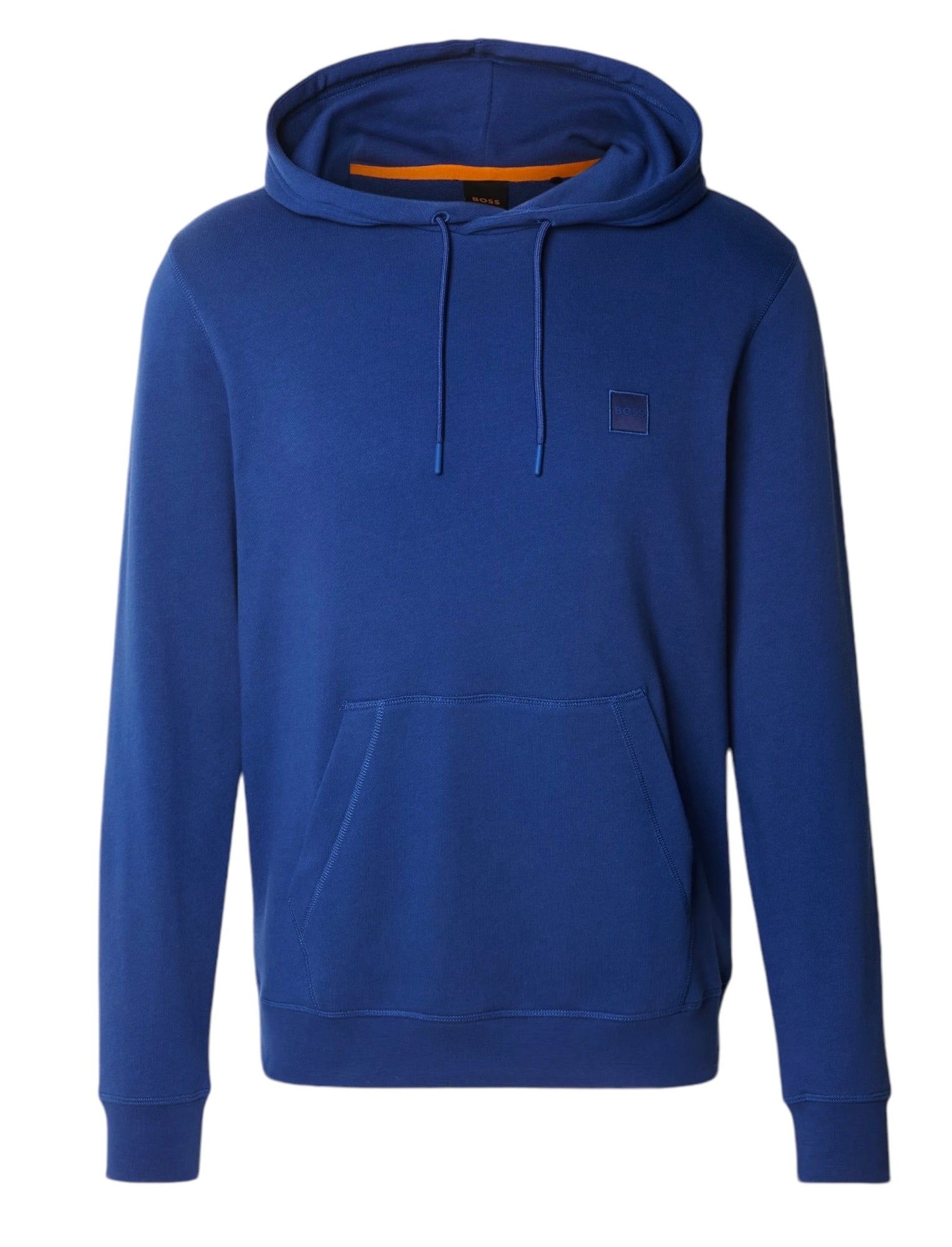 BOSS WETALK COTTON TERRY HOODIE WITH LOGO PATCH