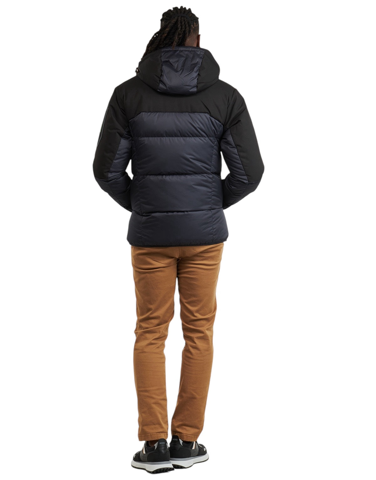 BOSS J_HAMAR 3 WATER-REPELLENT DOWN JACKET WITH DETACHABLE HOOD