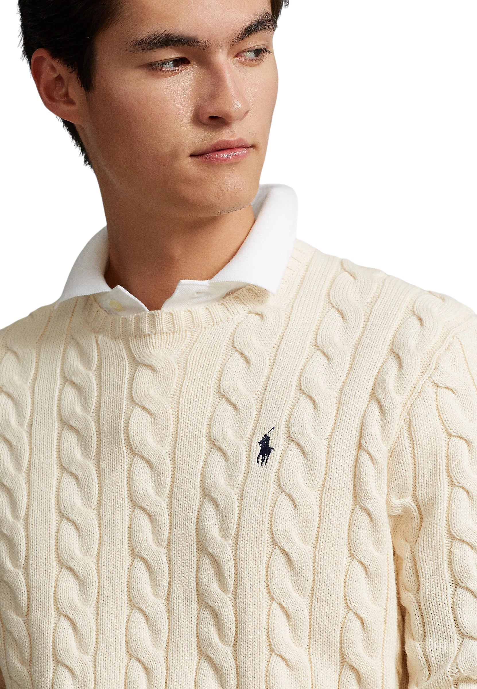 Cable knit cotton jumper best sale