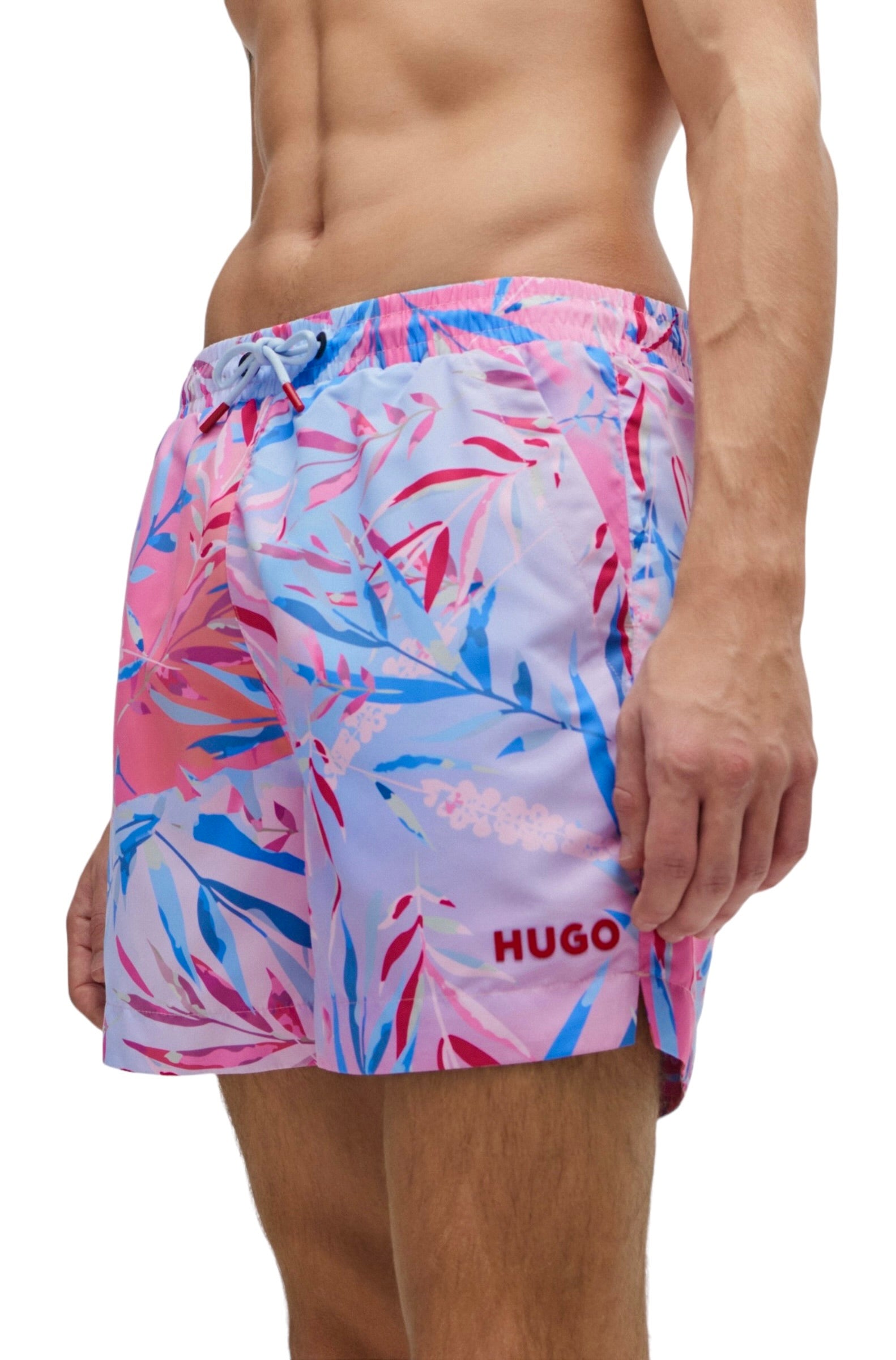 FULLY LINED SWIM SHORTS WITH SEASONAL PRINT