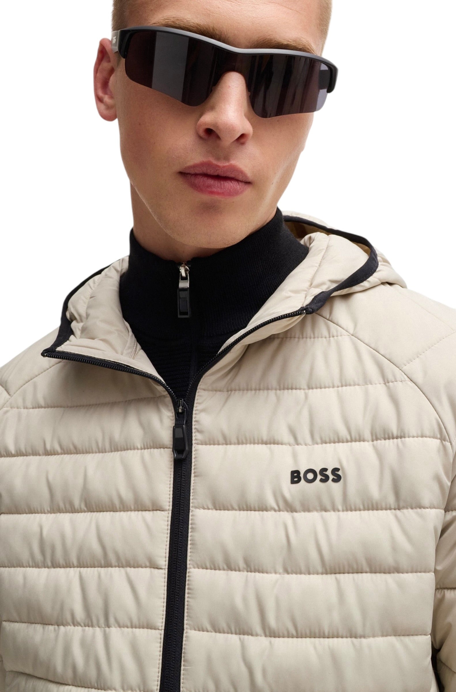 BOSS J_THOR 2 WATER REPELLENT PADDED JACKET WITH DECORATIVE REFLECTIVE DETAILS