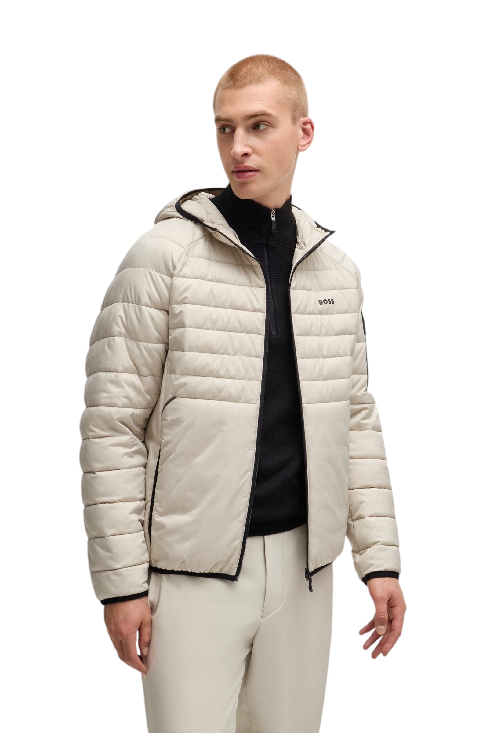 BOSS J_THOR 2 WATER REPELLENT PADDED JACKET WITH DECORATIVE REFLECTIVE DETAILS