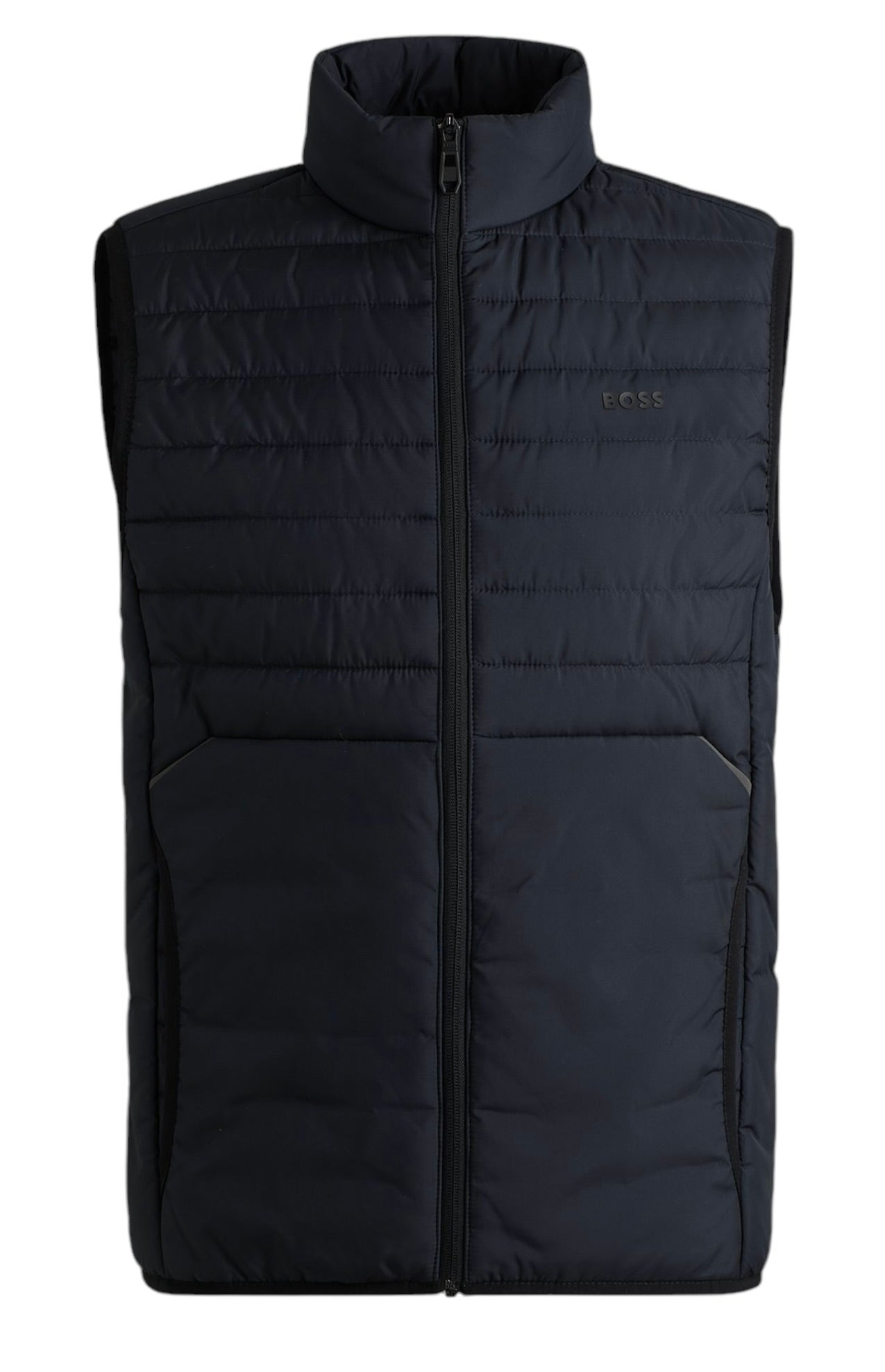 BOSS V_THOR 2 REGULAR FIT ZIPPED GILET IN WATER-REPELLENT FABRIC