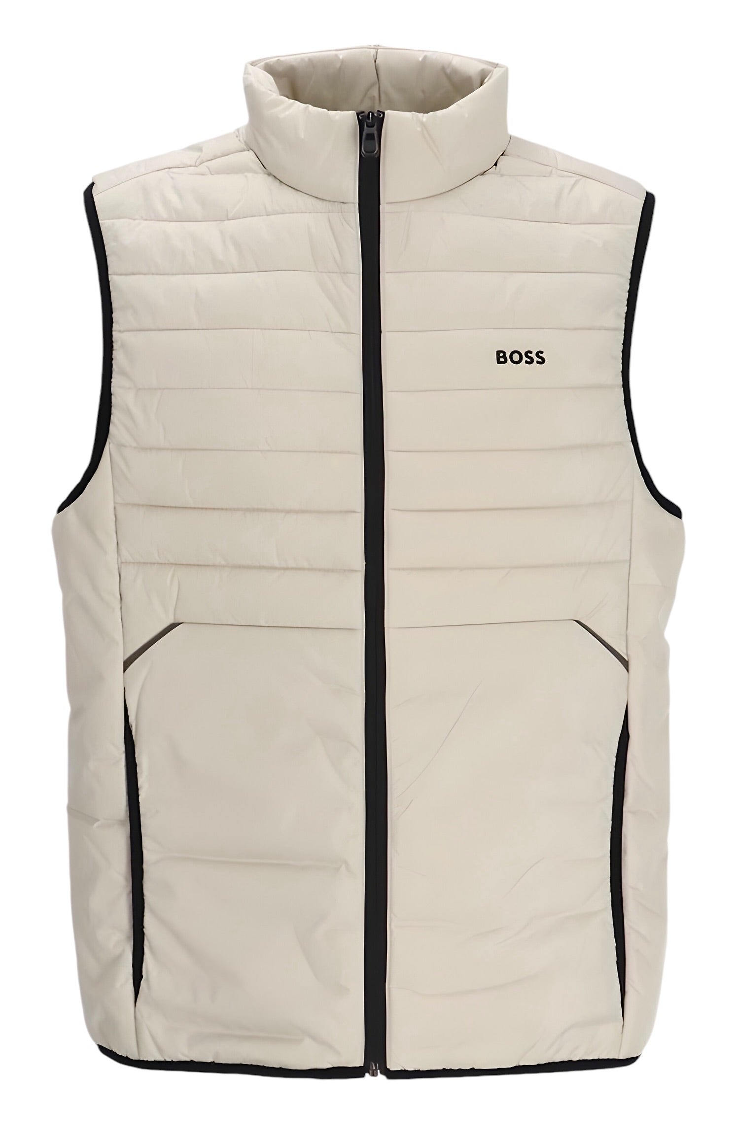 BOSS V_THOR 2 REGULAR FIT ZIPPED GILET IN WATER-REPELLENT FABRIC (COPY)