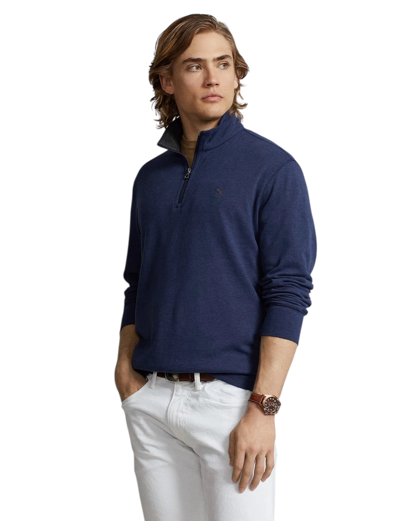 Polo Ralph Lauren Luxury Jersey Quarter-Zip Pullover